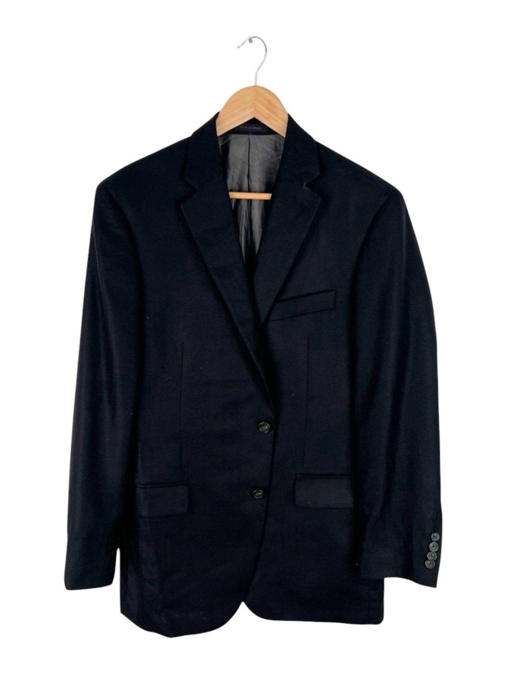 Loro‎ Piana 100% Cashmere Black Blazer Sport Coat Men's Size 40R